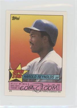 1989 Topps Super Star Sticker Back Cards - [Base] #5.205 - Harold Reynolds (Robin Yount 205)