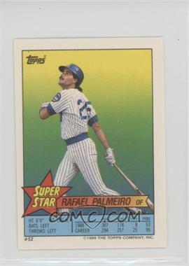 1989 Topps Super Star Sticker Back Cards - [Base] #52.26 - Rafael Palmeiro (Andres Thomas 26, Tommy John 310)