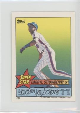 1989 Topps Super Star Sticker Back Cards - [Base] #53.148 - Darryl Strawberry (Jose Canseco 148)