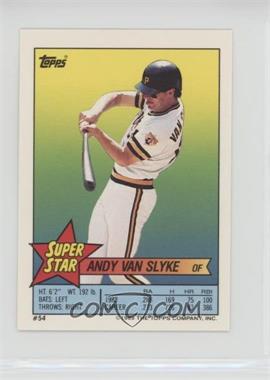 1989 Topps Super Star Sticker Back Cards - [Base] #54.155 - Andy Van Slyke (Ryne Sandberg 155)