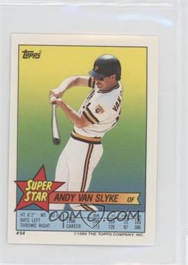 1989 Topps Super Star Sticker Back Cards - [Base] #54.155 - Andy Van Slyke (Ryne Sandberg 155)