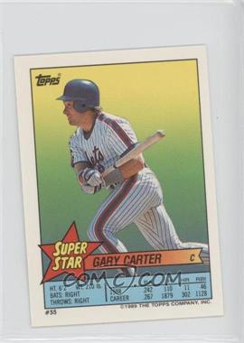 1989 Topps Super Star Sticker Back Cards - [Base] #55.112 - Gary Carter (Steve Bedrosian 112, Jim Traber 233)