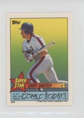 1989 Topps Super Star Sticker Back Cards - [Base] #55.249 - Gary Carter (Pete Incaviglia 249)