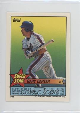 1989 Topps Super Star Sticker Back Cards - [Base] #55.55 - Gary Carter (Ryne Sandberg 55)