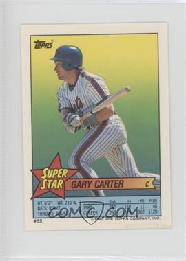 1989 Topps Super Star Sticker Back Cards - [Base] #55.55 - Gary Carter (Ryne Sandberg 55)