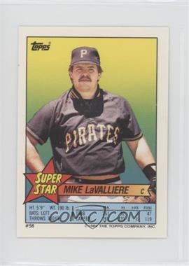 1989 Topps Super Star Sticker Back Cards - [Base] #56.150 - Mike LaValliere (Cal Ripken Jr. 150)