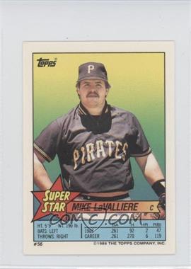 1989 Topps Super Star Sticker Back Cards - [Base] #56.238 - Mike LaValliere (Eddie Murray 238)
