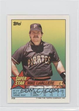 1989 Topps Super Star Sticker Back Cards - [Base] #56.238 - Mike LaValliere (Eddie Murray 238)
