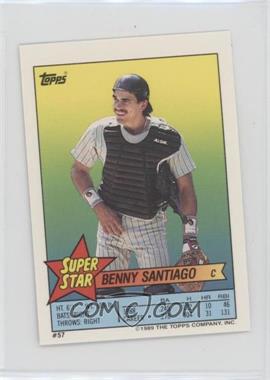 1989 Topps Super Star Sticker Back Cards - [Base] #57.153 - Benny Santiago (Frank Viola 153)
