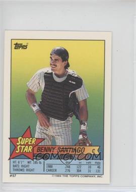 1989 Topps Super Star Sticker Back Cards - [Base] #57.153 - Benny Santiago (Frank Viola 153)