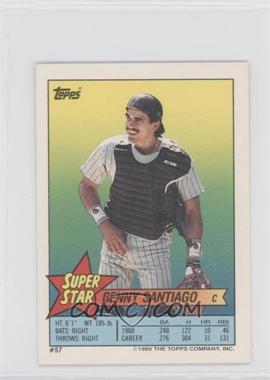 1989 Topps Super Star Sticker Back Cards - [Base] #57.153 - Benny Santiago (Frank Viola 153)