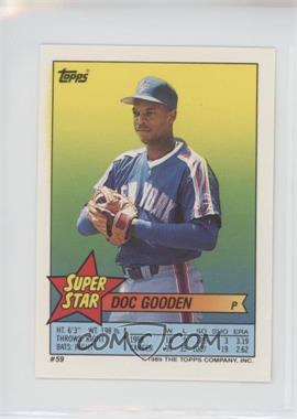 1989 Topps Super Star Sticker Back Cards - [Base] #59.148 - Doc Gooden (Jose Canseco 148)