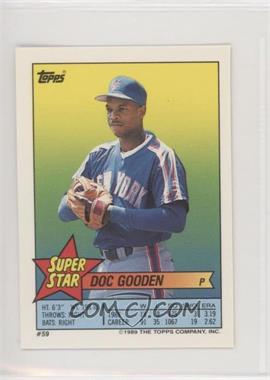1989 Topps Super Star Sticker Back Cards - [Base] #59.148 - Doc Gooden (Jose Canseco 148)