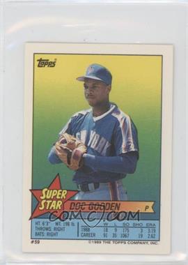 1989 Topps Super Star Sticker Back Cards - [Base] #59.167 - Dwight Gooden (Dennis Eckersley 167, Rey Quinones 224) [Good to VG‑EX]