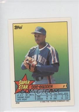 1989 Topps Super Star Sticker Back Cards - [Base] #59.205 - Doc Gooden (Robin Yount 205)