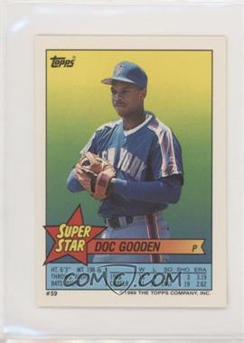 1989 Topps Super Star Sticker Back Cards - [Base] #59.205 - Doc Gooden (Robin Yount 205)