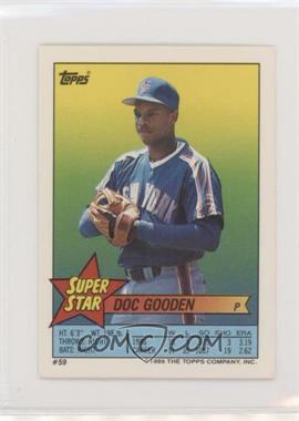 1989 Topps Super Star Sticker Back Cards - [Base] #59.205 - Doc Gooden (Robin Yount 205)