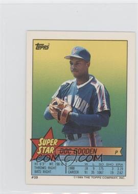 1989 Topps Super Star Sticker Back Cards - [Base] #59.205 - Doc Gooden (Robin Yount 205)