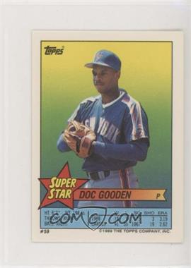 1989 Topps Super Star Sticker Back Cards - [Base] #59.205 - Doc Gooden (Robin Yount 205) [EX to NM]