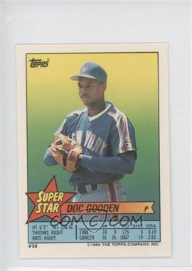 1989 Topps Super Star Sticker Back Cards - [Base] #59.205 - Doc Gooden (Robin Yount 205)