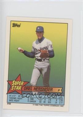 1989 Topps Super Star Sticker Back Cards - [Base] #60.126 - Orel Hershiser (Jose Lind 126, Lee Smith 251)