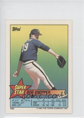 1989 Topps Super Star Sticker Back Cards - [Base] #63.193 - Bob Knepper (George Bell 193)