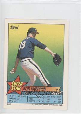 1989 Topps Super Star Sticker Back Cards - [Base] #63.204 - Bob Knepper (Paul Molitor 204)