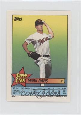 1989 Topps Super Star Sticker Back Cards - [Base] #64.126 - Mark Davis (Jose Lind 126, Lee Smith 251)