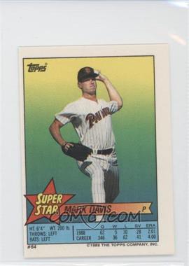 1989 Topps Super Star Sticker Back Cards - [Base] #64.130 - Mark Davis (Mike Dunne 130, Dave Gallagher 295)