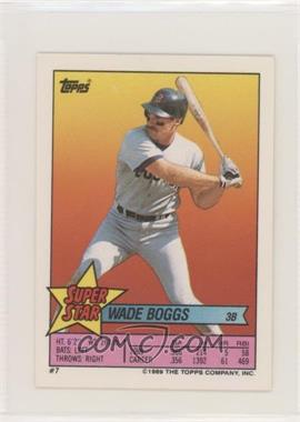 1989 Topps Super Star Sticker Back Cards - [Base] #7.315 - Wade Boggs (Dave Winfield 315)