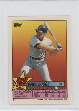 1989 Topps Super Star Sticker Back Cards - [Base] #7.315 - Wade Boggs (Dave Winfield 315)
