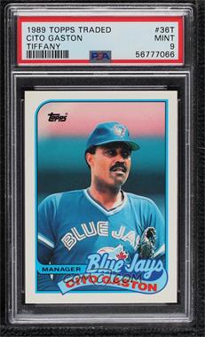 1989 Topps Traded - Box Set [Base] - Collector's Edition (Tiffany) #36T - Cito Gaston [PSA 9 MINT]