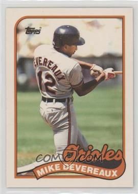 1989 Topps Traded - Box Set [Base] #23T - Mike Devereaux