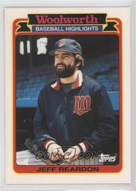 1989 Topps Woolworth Baseball Highlights - Box Set [Base] #17 - Jeff Reardon