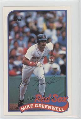 1989 Topps/LJN Baseball Talk - [Base] #119 - Mike Greenwell [Noted]
