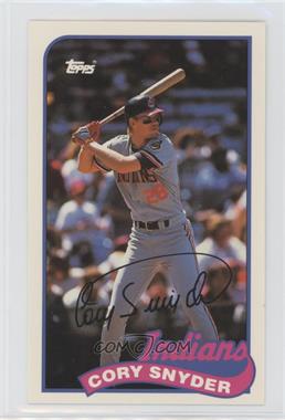 1989 Topps/LJN Baseball Talk - [Base] #124 - Cory Snyder