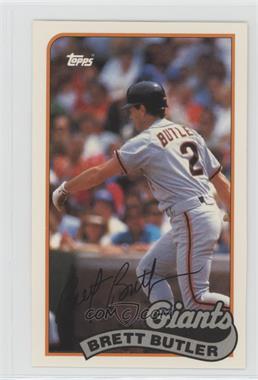 1989 Topps/LJN Baseball Talk - [Base] #155 - Brett Butler [Noted]