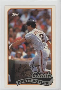 1989 Topps/LJN Baseball Talk - [Base] #155 - Brett Butler [Noted]