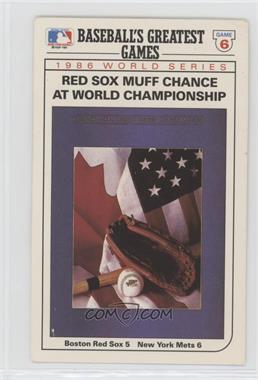 1989 Topps/LJN Baseball Talk - [Base] #2 - Boston Red Sox Team