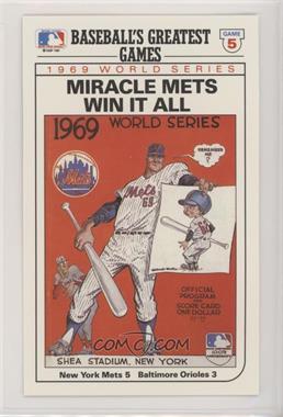 1989 Topps/LJN Baseball Talk - [Base] #6 - Miracle Mets Win it All