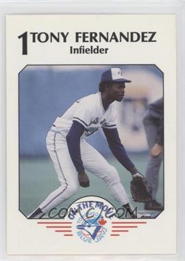 1989 Toronto Blue Jays Fire Safety - [Base] #1 - Tony Fernandez