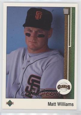 1989 Upper Deck - [Base] - Blank Back #247 - Matt Williams