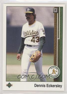 1989 Upper Deck - [Base] - Double Prints #289.1 - Dennis Eckersley (Dave Anderson Overprint)