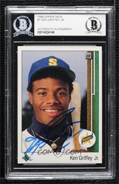 1989 Upper Deck - [Base] #1 - Ken Griffey Jr. [BAS BGS Authentic]