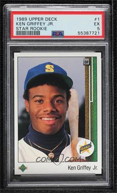 1989 Upper Deck - [Base] #1 - Ken Griffey Jr. [PSA 5 EX]