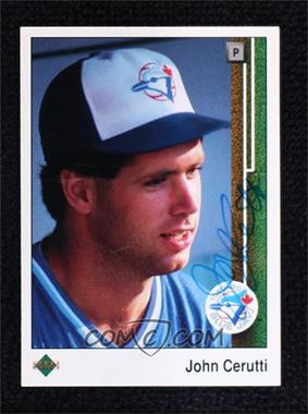 1989 Upper Deck - [Base] #129 - John Cerutti [BAS Beckett Auth Sticker]