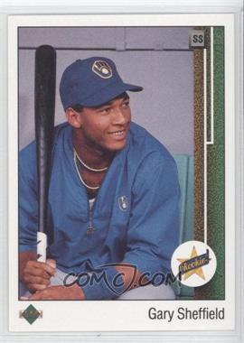 1989 Upper Deck - [Base] #13.2 - Gary Sheffield (Right Side Up SS on Front)
