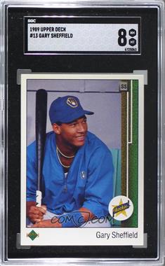 1989 Upper Deck - [Base] #13.2 - Gary Sheffield (Right Side Up SS on Front) [SGC 8 NM/Mt]