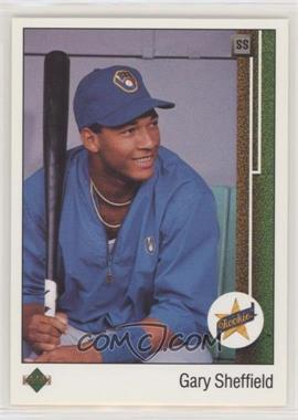 1989 Upper Deck - [Base] #13.2 - Gary Sheffield (Right Side Up SS on Front) [EX to NM]