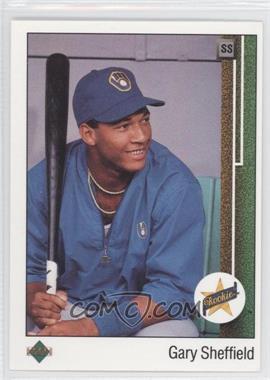1989 Upper Deck - [Base] #13.2 - Gary Sheffield (Right Side Up SS on Front)